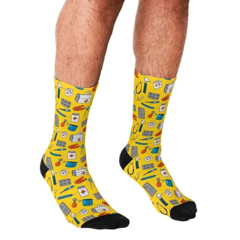 Funny Socks Men harajuku Medical Equipment Pattern Printed Happy hip hop Men Socks Novelty Skateboard Crew Casual Crazy Socks
Funny Socks Men harajuku Medical Equipment Pattern Printed Happy hip hop Men Socks Novelty Skateboard Crew Casual Crazy Socks
