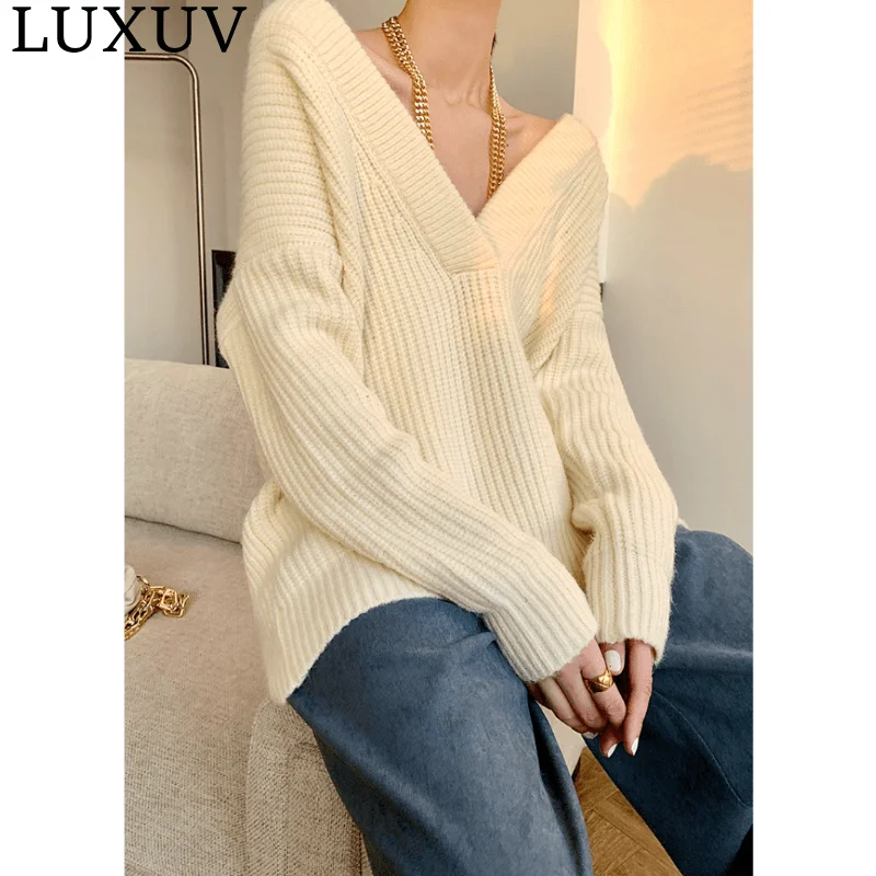 LUXUV Women's Sweaters With Throat Turtleneck Jacket Knitted Pull Y2k Cardigans Sweatshirt Office Ladies Jersey Wool Clothes
LUXUV Women's Sweaters With Throat Turtleneck Jacket Knitted Pull Y2k Cardigans Sweatshirt Office Ladies Jersey Wool Clothes