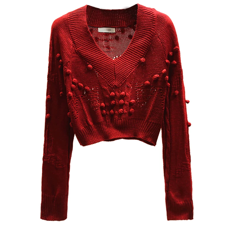 2019 Autumn Winter Knitting Jacket Pullover Woman V-collar Knitted Short Sweater for Women Loose Solid Causal Sweaters Knitwear
2019 Autumn Winter Knitting Jacket Pullover Woman V-collar Knitted Short Sweater for Women Loose Solid Causal Sweaters Knitwear