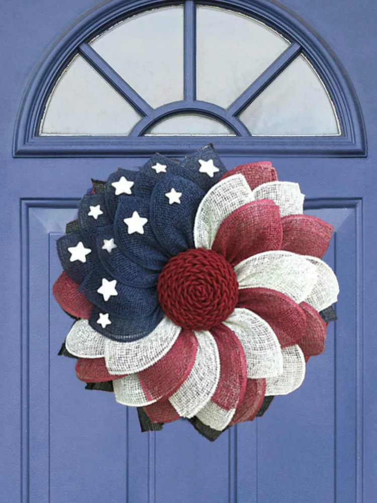 1pc Patriotic Independence Wreath For Front Door Wreath Day Decor 35 * 35cm
1pc Patriotic Independence Wreath For Front Door Wreath Day Decor 35 * 35cm