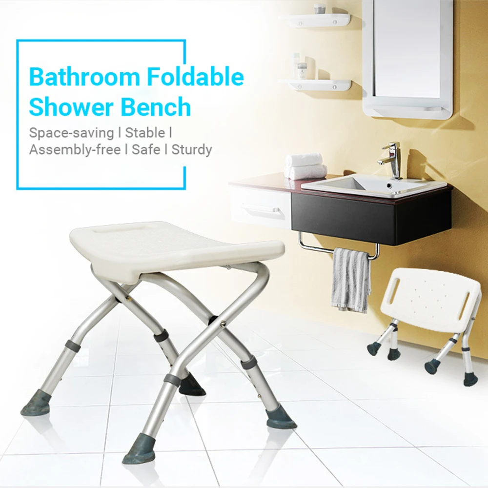 Foldable Shower Benchs Bath Seats Bathroom Chair Stool with Non-Slip Feet Adjustable Height Drainage Holes for Elderly Disabled
Foldable Shower Benchs Bath Seats Bathroom Chair Stool with Non-Slip Feet Adjustable Height Drainage Holes for Elderly Disabled