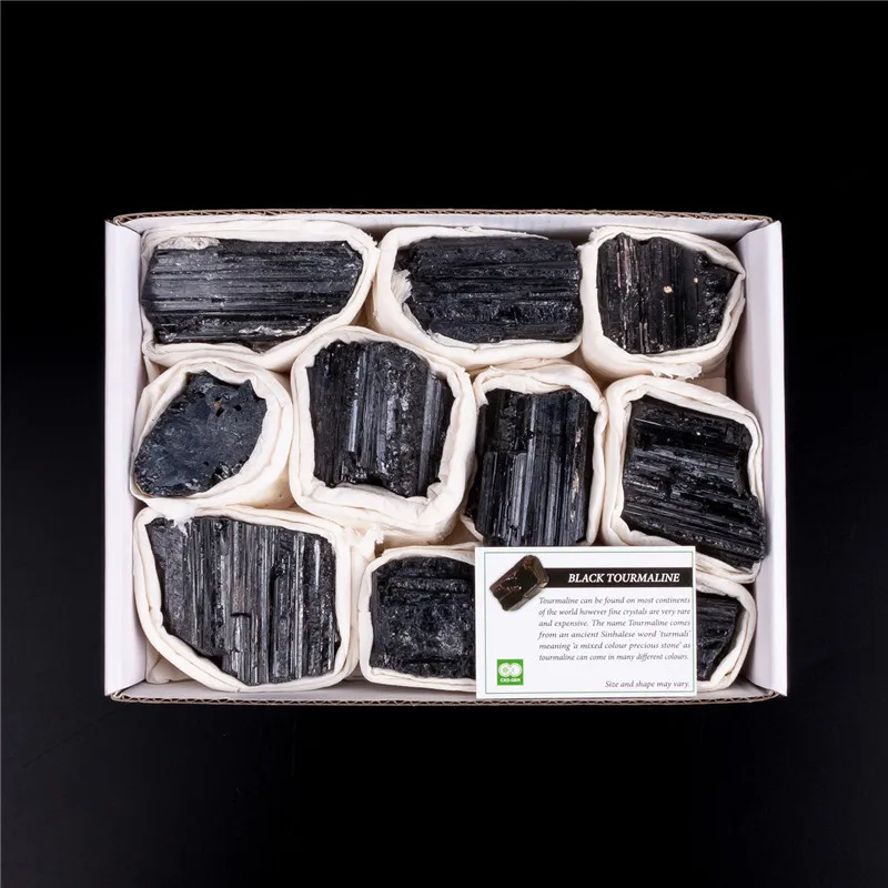 Natural Raw Quartz Crystal black tourmaline Cluster rough Box for gift free shipping
Natural Raw Quartz Crystal black tourmaline Cluster rough Box for gift free shipping