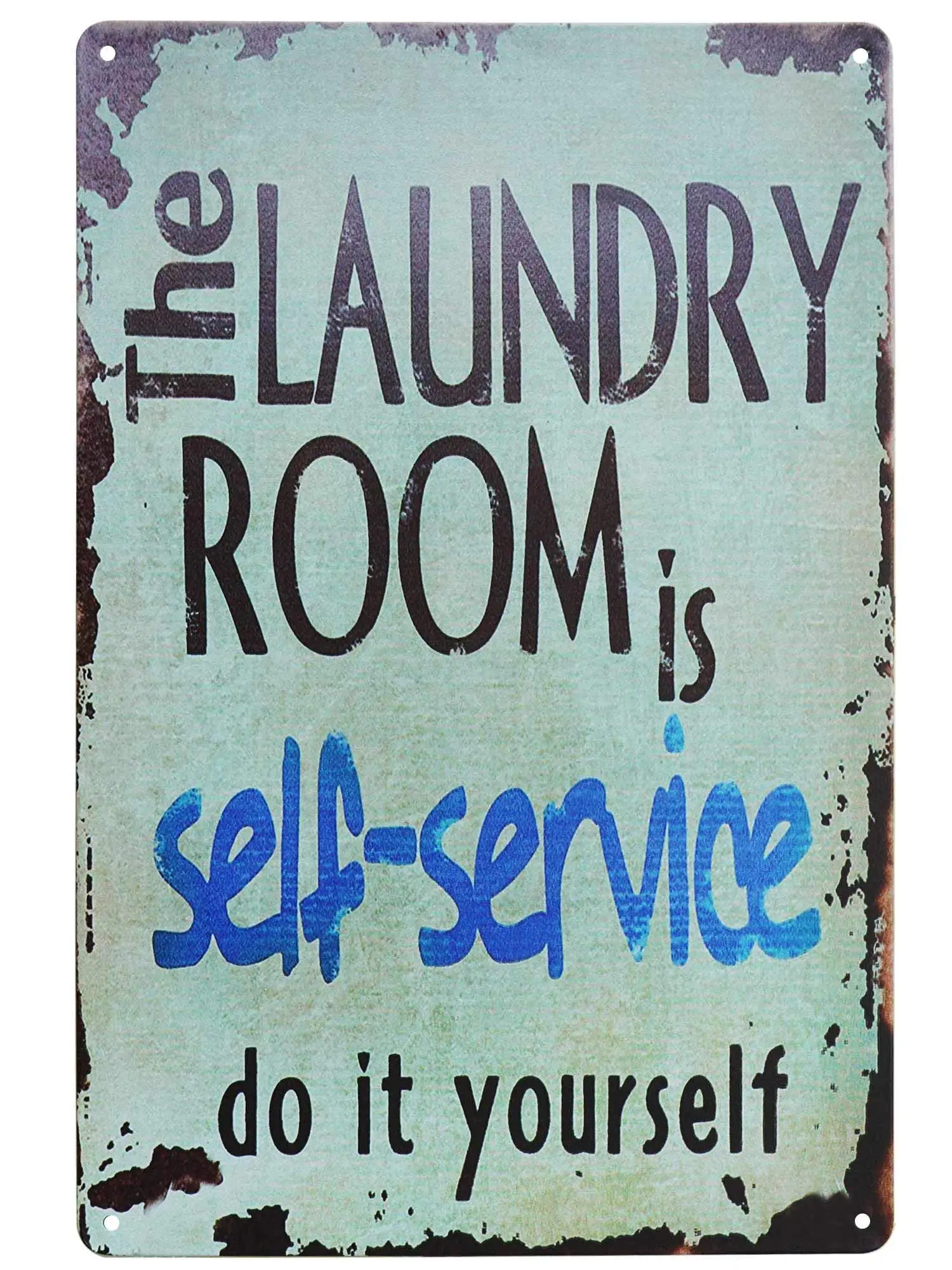 The Laundry Room is Self Service Retro Vintage Wall Decor Sign Home Bathroom Laundry Room Wash Room Signs Decor
The Laundry Room is Self Service Retro Vintage Wall Decor Sign Home Bathroom Laundry Room Wash Room Signs Decor