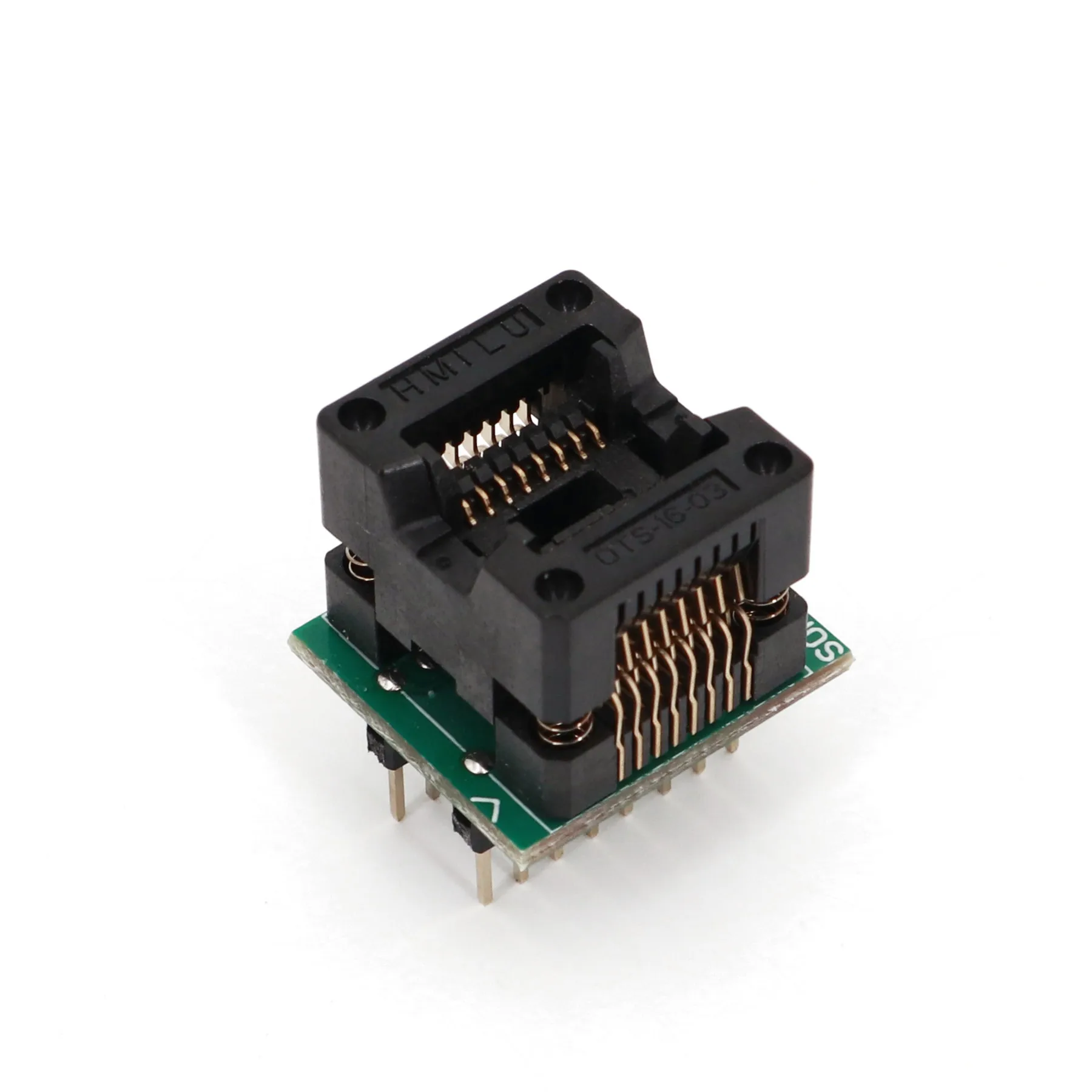 SOP16 to DIP16 150mil Pitch 1.27mm Narrow Chip Programmer Adapter IC Test Socket
SOP16 to DIP16 150mil Pitch 1.27mm Narrow Chip Programmer Adapter IC Test Socket