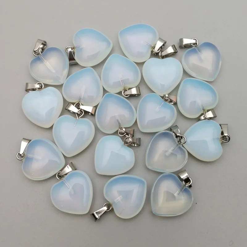 Fashion OPAL stone 15 16mm heart Pendants & necklaces for making Jewelry charm opalite accessories 50pcs/lot wholesale
Fashion OPAL stone 15 16mm heart Pendants & necklaces for making Jewelry charm opalite accessories 50pcs/lot wholesale