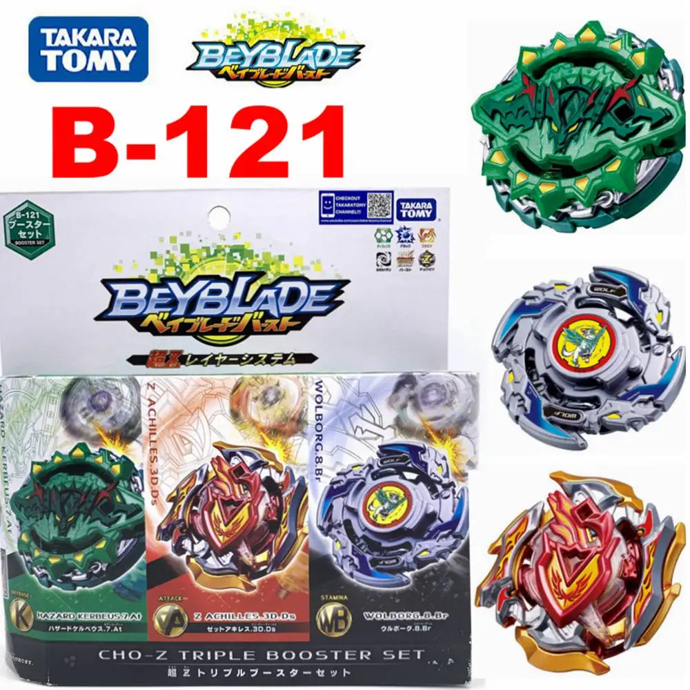 100% оригинал TAKARA TOMY BEYBLADE BURST B 121 CHO Z 3 на тройной бустер набор в качестве детских