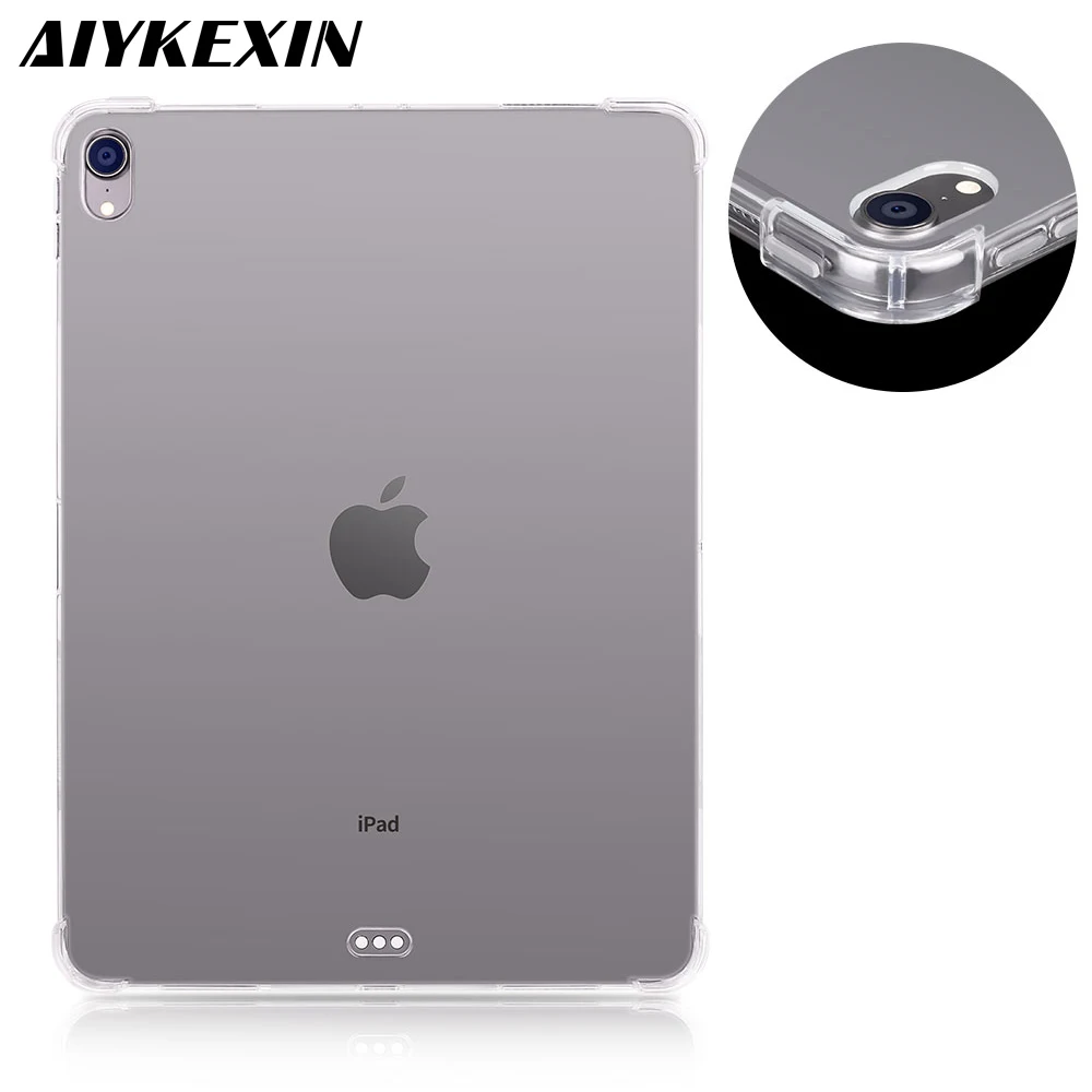 Чехол из ТПУ AIYKEXIN для iPad pro11 2018 силиконовый чехол ipad A80 прозрачный pro11|Чехлы