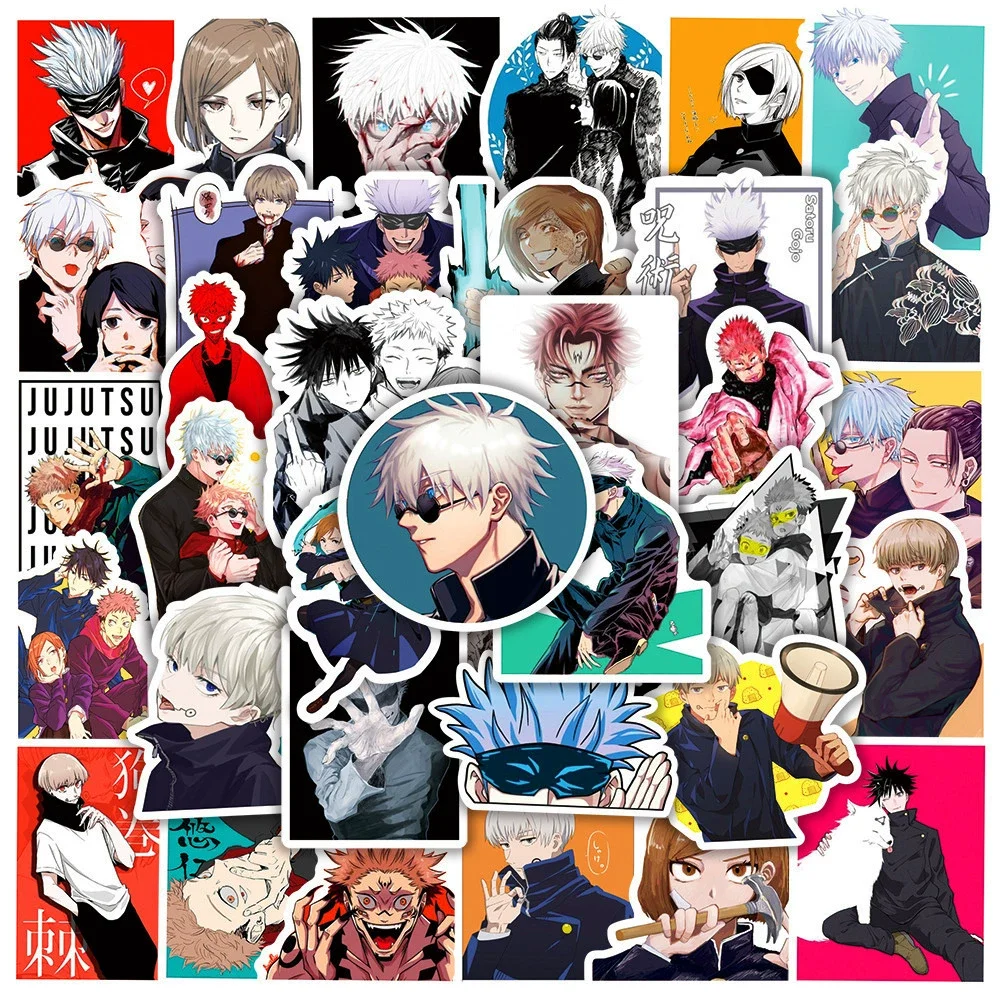 10/50Pcs/Pack Jujutsu Kaisen Anime Graffiti Stickers for Laptop Luggage Bicycle Skateboard Car Styling Waterproof Decal Kid Toys
10/50Pcs/Pack Jujutsu Kaisen Anime Graffiti Stickers for Laptop Luggage Bicycle Skateboard Car Styling Waterproof Decal Kid Toys