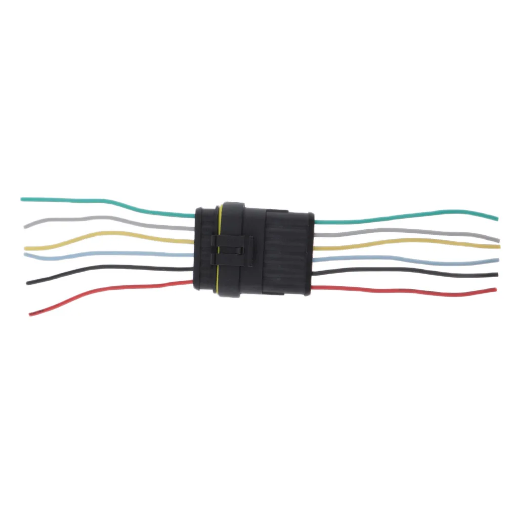 Auto Connector 6 Pins Male & Female Waterproof Electrical Plug with 14 AWG Cable Wire Harness
Auto Connector 6 Pins Male & Female Waterproof Electrical Plug with 14 AWG Cable Wire Harness