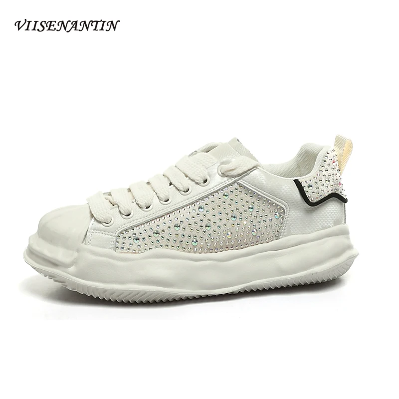Autumn New Shell-toe Dissolving Shoes Fashion Retro Casual Wild Platform Thick Bottom Shoes Rhinestone Leather White Shoes
Autumn New Shell-toe Dissolving Shoes Fashion Retro Casual Wild Platform Thick Bottom Shoes Rhinestone Leather White Shoes