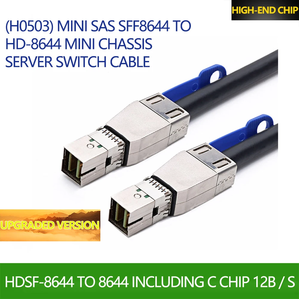 

Кабель питания Mini SAS SATA для сервера SFF8644 к HD8644, внешний разветвитель для жесткого диска для компьютера, кабель для передачи данных, шнур, 1 м