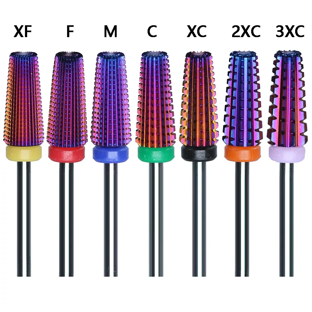 Tapered Carbide Nail Drill Bits With Cut 3/32" Two-Way 5 in 1 Carbide Bit Drill Accessories Milling Cutter For Manicure
Tapered Carbide Nail Drill Bits With Cut 3/32" Two-Way 5 in 1 Carbide Bit Drill Accessories Milling Cutter For Manicure