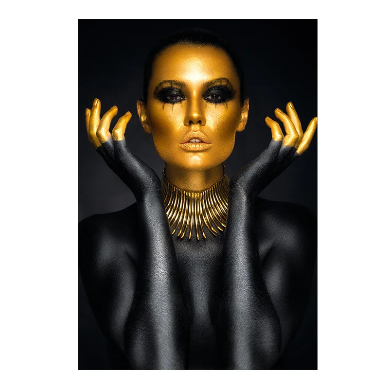 Sexy Nude Woman Portrait Canvas Paintings on The Wall Art Posters and Prints Black Gold Girl Pictures Home Wall Decor Cuadro
Sexy Nude Woman Portrait Canvas Paintings on The Wall Art Posters and Prints Black Gold Girl Pictures Home Wall Decor Cuadro