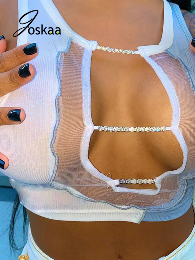 Joskaa сетчатый жилет с вырезом на груди, белый укороченный топ на бретелях, модные футболки без рукавов, зима 2021, Y2k топы, сексуальная уличная о...
Joskaa сетчатый жилет с вырезом на груди, белый укороченный топ на бретелях, модные футболки без рукавов, зима 2021, Y2k топы, сексуальная уличная о...