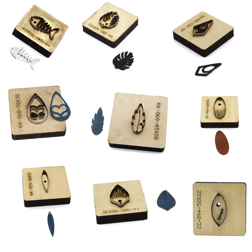 DIY leather craft special shape earring die cutting knife blade metal hollowed puncher
DIY leather craft special shape earring die cutting knife blade metal hollowed puncher