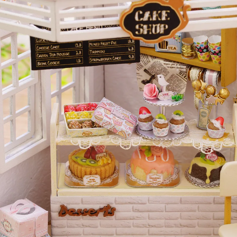 DIY Doll House Cake House Miniature Wooden Furniture Set Music House Children Led Toys Stickers Birthday Gift P225
DIY Doll House Cake House Miniature Wooden Furniture Set Music House Children Led Toys Stickers Birthday Gift P225