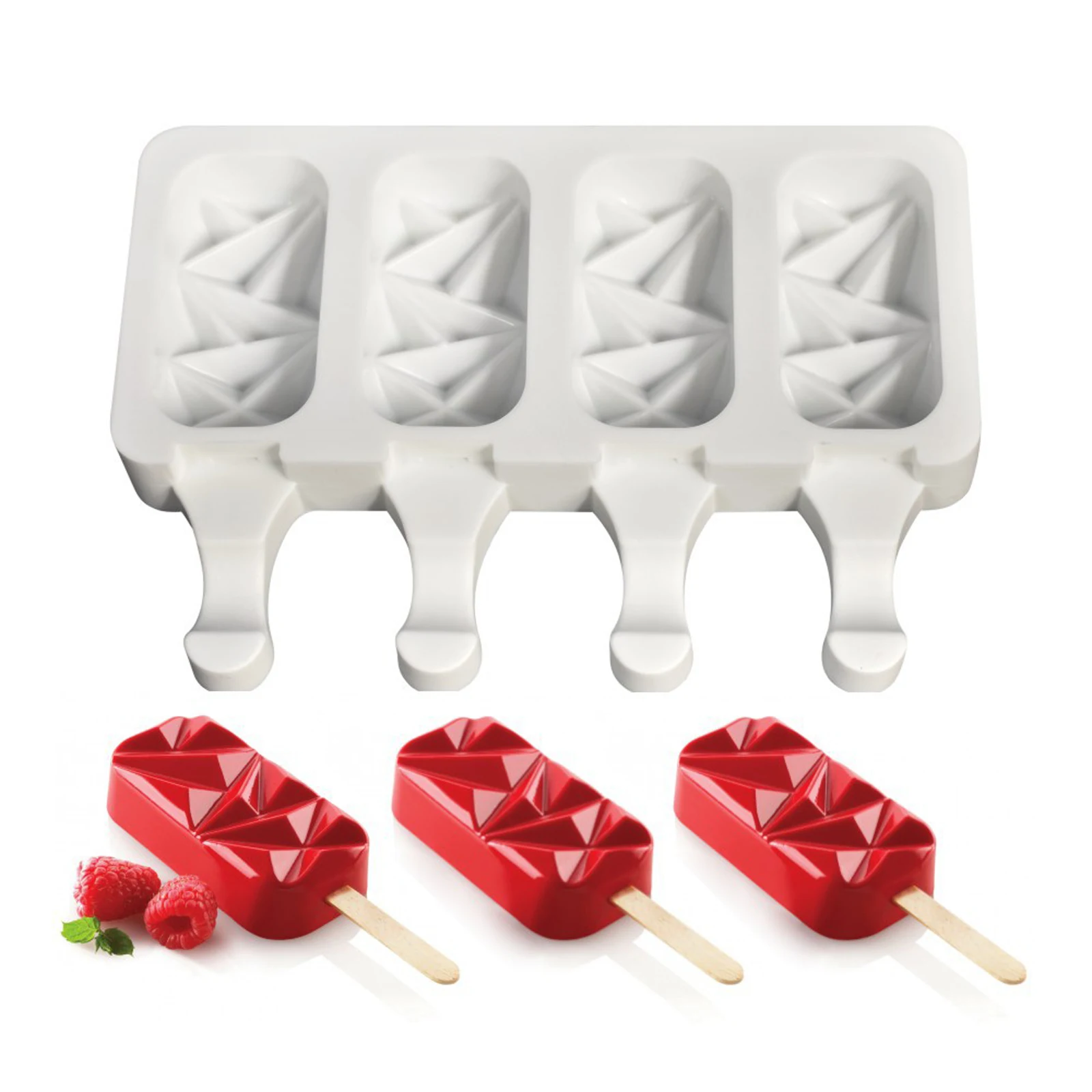 4 Cell Silicone Ice Cream Mold Handmade Eco-Friendly Popsicle Mold Mousse Dessert Freezer Juice Ice Cube Tray Barrel Maker Mould
4 Cell Silicone Ice Cream Mold Handmade Eco-Friendly Popsicle Mold Mousse Dessert Freezer Juice Ice Cube Tray Barrel Maker Mould