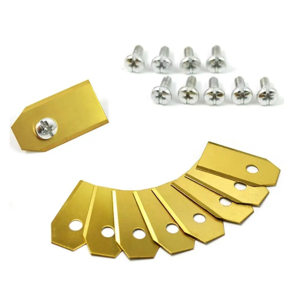 30/60pcs Titanium-coated Stainless Steel Lawn Mower Blades For Husqvarna Automower 0.75mm Replacement Screw Parts
30/60pcs Titanium-coated Stainless Steel Lawn Mower Blades For Husqvarna Automower 0.75mm Replacement Screw Parts