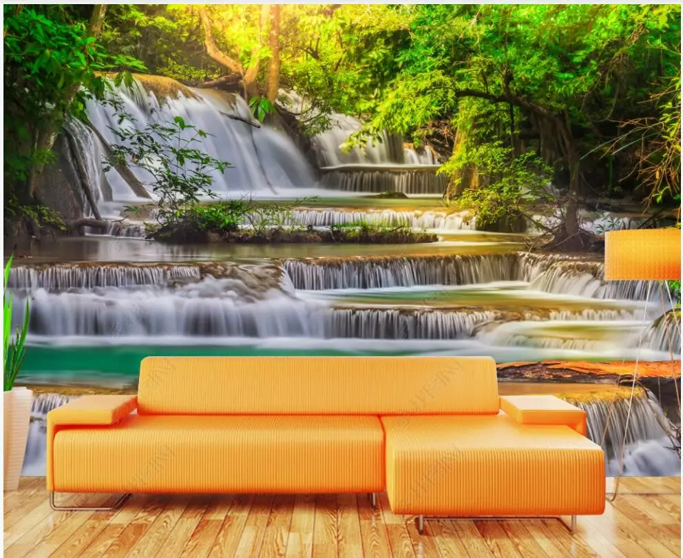 custom mural 3d photo wallpaper Sunshine green forest stream water scenery living room Wallpaper for walls in rolls home decor
custom mural 3d photo wallpaper Sunshine green forest stream water scenery living room Wallpaper for walls in rolls home decor