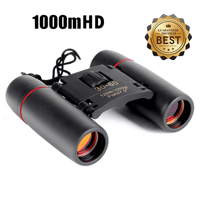 Zoom Telescope 30x60 Folding Binoculars with Low Light Night Vision for outdoor bird watching travelling hunting camping 1000m
Zoom Telescope 30x60 Folding Binoculars with Low Light Night Vision for outdoor bird watching travelling hunting camping 1000m