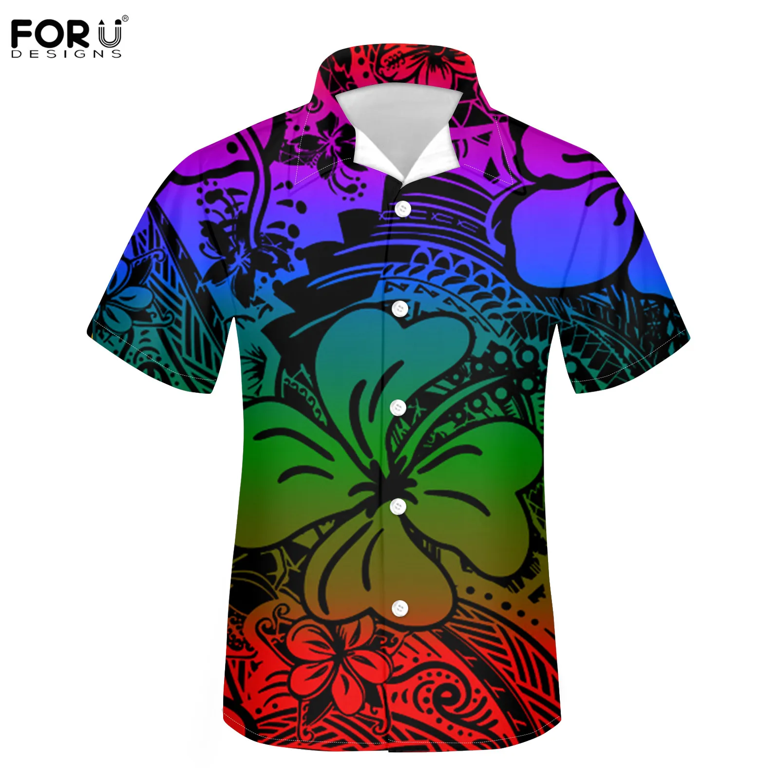 FORUDESIGNS Fashion Shirt Men Polynesian Traditional Hibiscus Printed Summer Loose Oversize Causal Short Sleeve Button Shirt
FORUDESIGNS Fashion Shirt Men Polynesian Traditional Hibiscus Printed Summer Loose Oversize Causal Short Sleeve Button Shirt