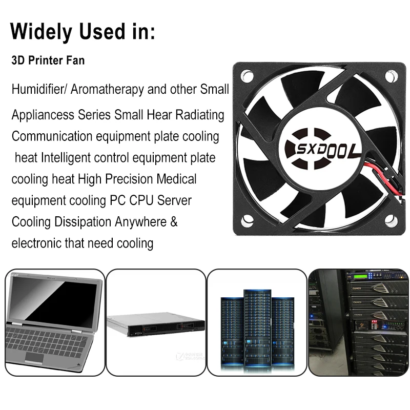 2 шт. SXDOOL 2Pin 6020 двойной шар 60x60x20 мм 6 см 60 DC 5 в охлаждающий кулер CPU осевой