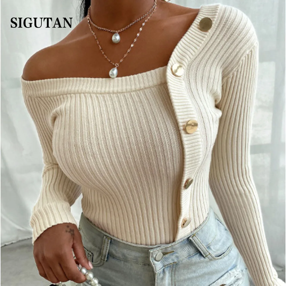 New Autumn Ladies All-match Sweater Single-breasted Knitted Cardigan 2021 Long Sleeve Chic Solid Color Top Women
New Autumn Ladies All-match Sweater Single-breasted Knitted Cardigan 2021 Long Sleeve Chic Solid Color Top Women
