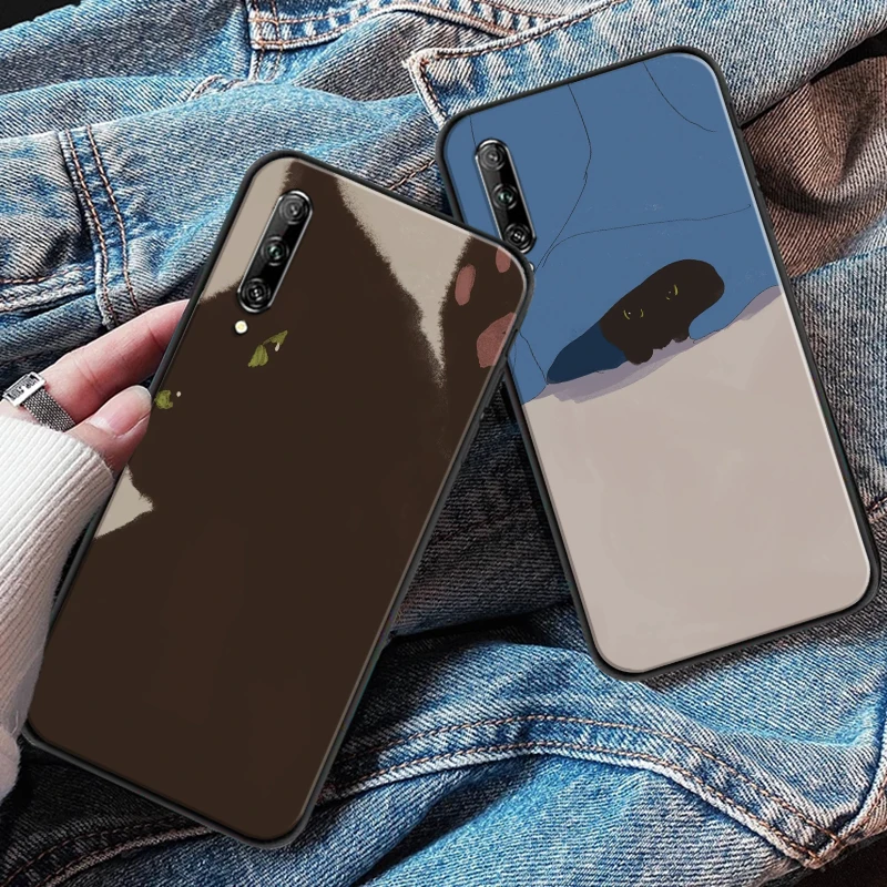 Painting Animal Black Cat Phone Case For Huawei P Smart Z 2019 2021 P20 P30 P40 Lite Pro Plus Funda Soft TPU Coque Back Cover
Painting Animal Black Cat Phone Case For Huawei P Smart Z 2019 2021 P20 P30 P40 Lite Pro Plus Funda Soft TPU Coque Back Cover