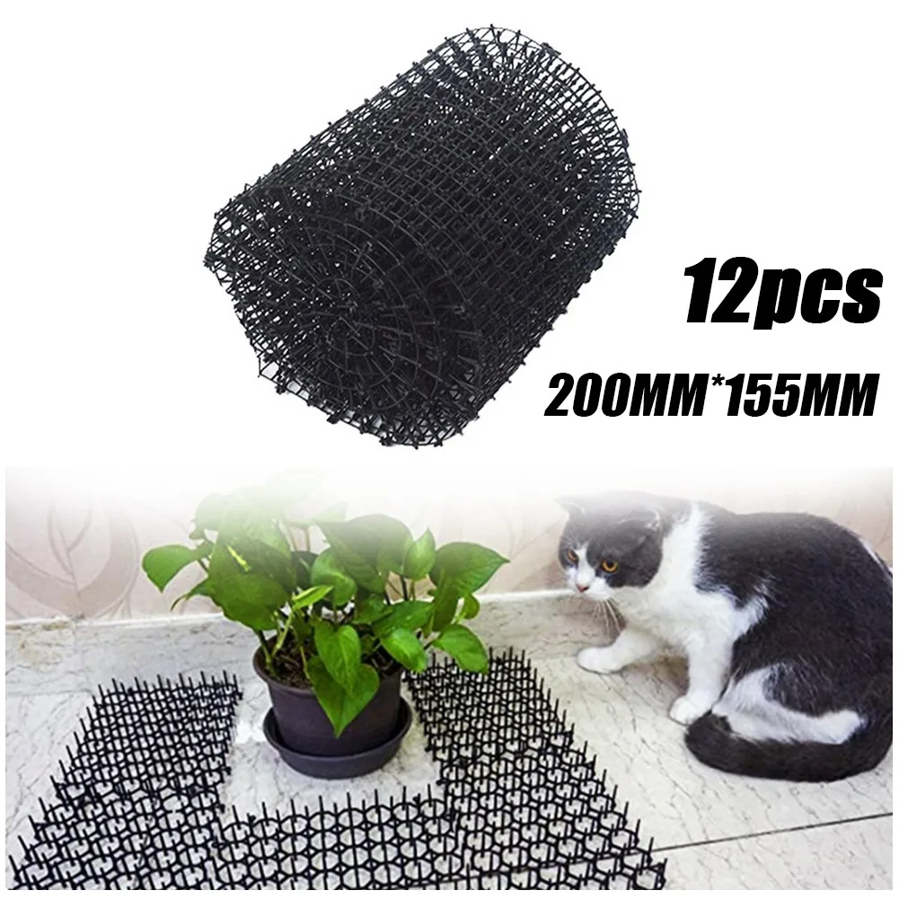 12pcs Garden Anti-cat And Dog Net Repellent Mat Prickle Strips Safe Plastic Spike Thorn Deterrent Green Plant Protection Supply
12pcs Garden Anti-cat And Dog Net Repellent Mat Prickle Strips Safe Plastic Spike Thorn Deterrent Green Plant Protection Supply