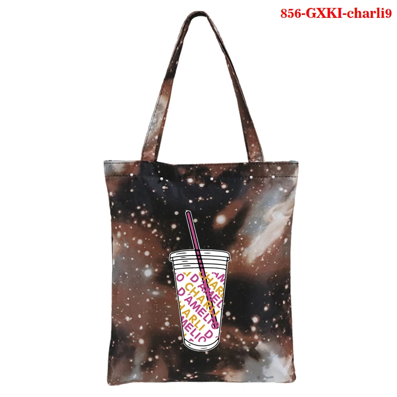 Ladies Handbags Girl Charli Damelio Canvas Tote Bag Shopping Travel Women Eco Reusable Shoulder Shopper Bags High Capacity Bag
Ladies Handbags Girl Charli Damelio Canvas Tote Bag Shopping Travel Women Eco Reusable Shoulder Shopper Bags High Capacity Bag