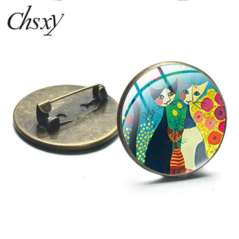 CHSXY Fashion Black and White Two Cat Brooches Icons Cosplay Badges Silver Color Art Picture Glass Cabochon Brooch Pin Jewelry
CHSXY Fashion Black and White Two Cat Brooches Icons Cosplay Badges Silver Color Art Picture Glass Cabochon Brooch Pin Jewelry