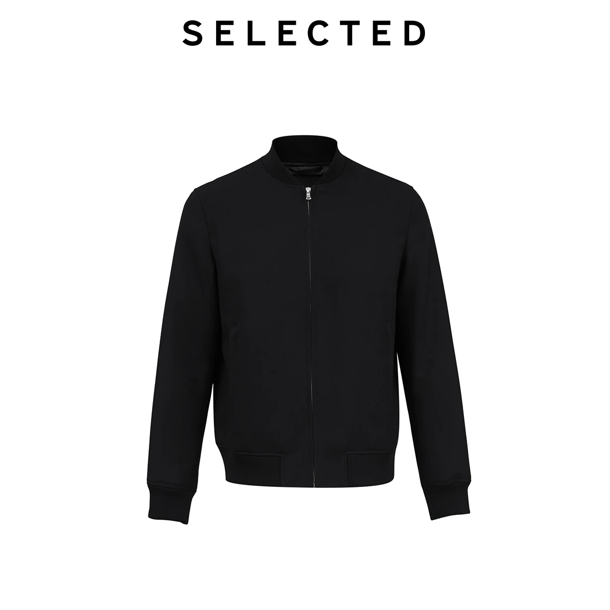 SELECTED Men's Black Baseball Collar Outwear Coat Zip-through Jacket I | 4193OM518
SELECTED Men's Black Baseball Collar Outwear Coat Zip-through Jacket I | 4193OM518