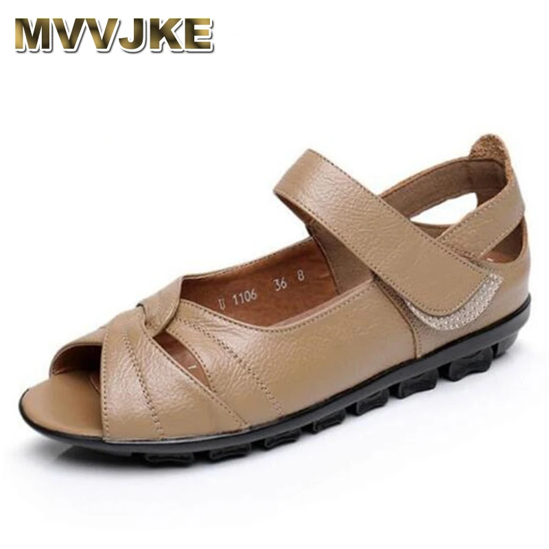 MVVJK 2020 best selling new soft comfortable summer genuine leather shoes flat sandals casual shoes middle aged women big size
MVVJK 2020 best selling new soft comfortable summer genuine leather shoes flat sandals casual shoes middle aged women big size
