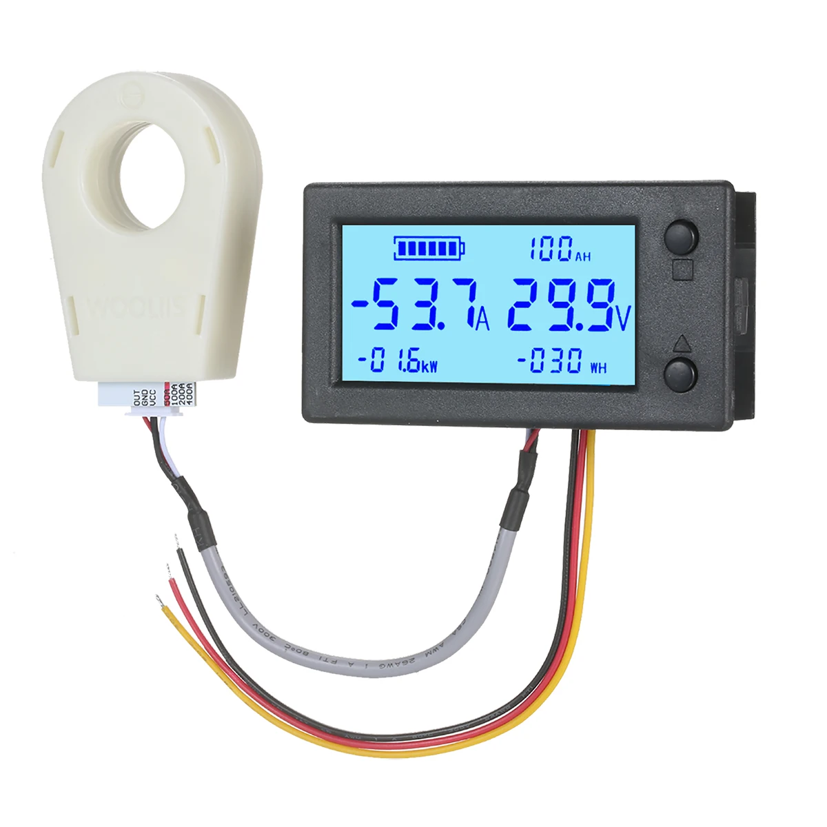 DC 5V~90V Digital Voltmeter Ammeter Gauge Battery Capacity Electric Energy Monitor 5-in-1 Voltage Amp Power Watt-Hour Meter LCD
DC 5V~90V Digital Voltmeter Ammeter Gauge Battery Capacity Electric Energy Monitor 5-in-1 Voltage Amp Power Watt-Hour Meter LCD