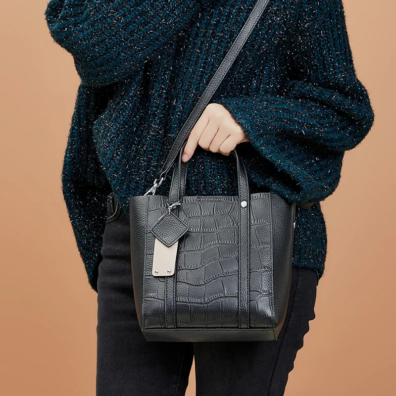 Bucket Handbags For Women Stone Pattern Cow Real Genuine Leather For Women Vintage Ladies Crossbody Shoulder Bags Designer Brand
Bucket Handbags For Women Stone Pattern Cow Real Genuine Leather For Women Vintage Ladies Crossbody Shoulder Bags Designer Brand
