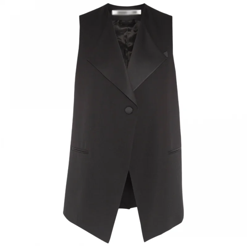 2020 Women Suit Waistcoat High End Brand Quality Black Vest Spring New Loose Turn-down Collar Elegant Single Breasted Waistcoat
2020 Women Suit Waistcoat High End Brand Quality Black Vest Spring New Loose Turn-down Collar Elegant Single Breasted Waistcoat