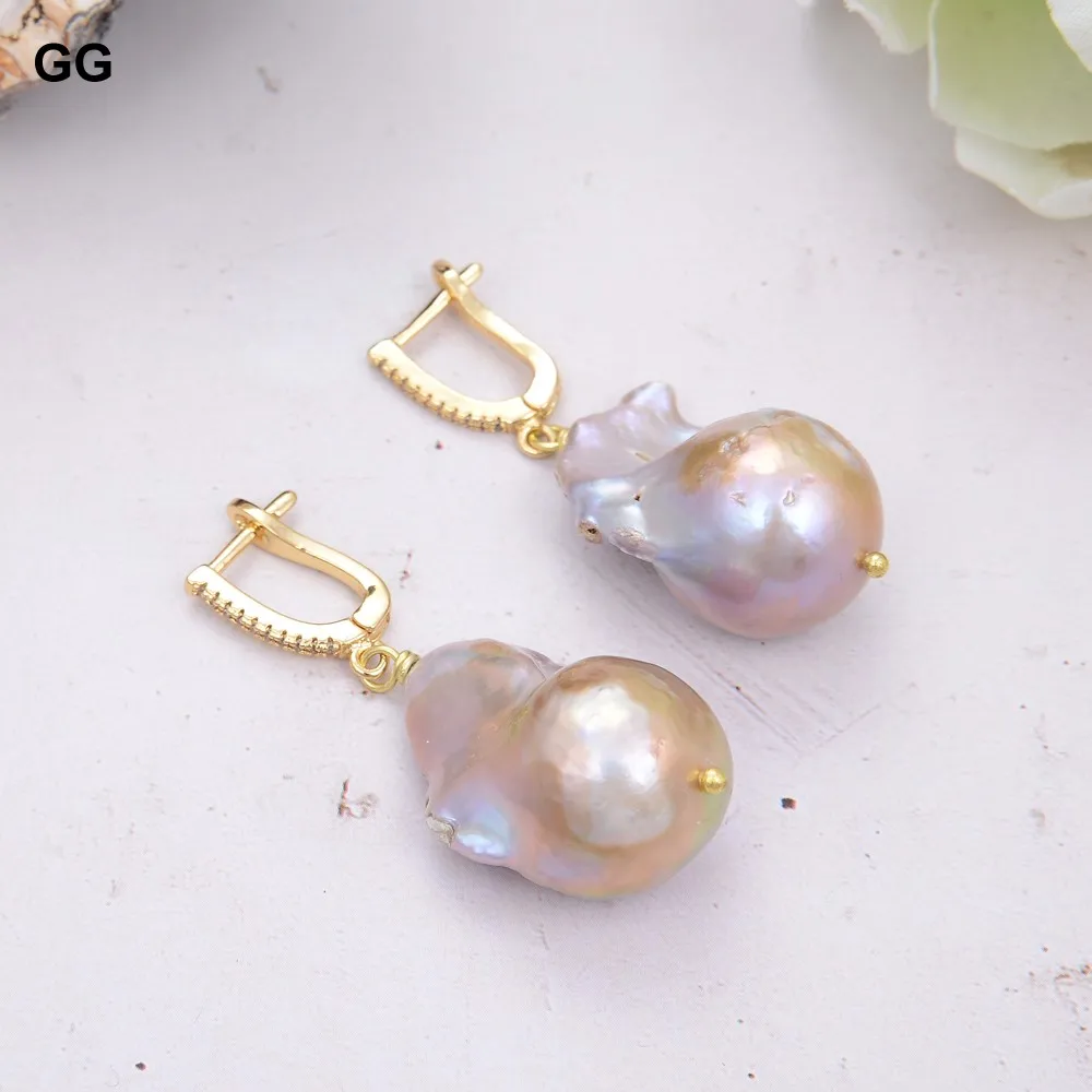 GuaiGuai Jewelry Natural Purple Baroque Keshi Pearl Gold Color CZ Stud Earrings For Women Lady Fashion Jewelry
GuaiGuai Jewelry Natural Purple Baroque Keshi Pearl Gold Color CZ Stud Earrings For Women Lady Fashion Jewelry