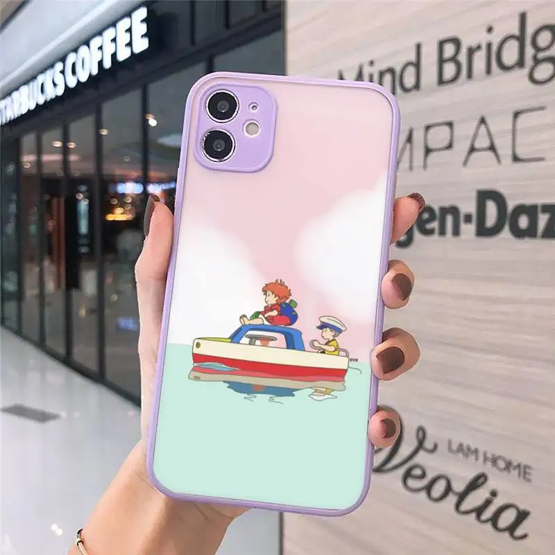 Ponyo on the Cliff Phone Case Matte Transparent for iPhone 7 8 11 12 s mini pro X XS XR MAX Plus cover funda
Ponyo on the Cliff Phone Case Matte Transparent for iPhone 7 8 11 12 s mini pro X XS XR MAX Plus cover funda