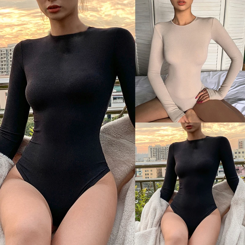 Women Spring Bodysuit Fashion Long Sleeve Ladies Solid Color Bodysuit O Neck Casual High Waist Sexy All-match
Women Spring Bodysuit Fashion Long Sleeve Ladies Solid Color Bodysuit O Neck Casual High Waist Sexy All-match
