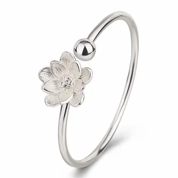 Simple Glossy Lotus Bracelet Bud Bracelet Women's Bracelet Original Innovative Silver Jewelry Literary Lotus Bracelet JSZ132 
Simple Glossy Lotus Bracelet Bud Bracelet Women's Bracelet Original Innovative Silver Jewelry Literary Lotus Bracelet JSZ132