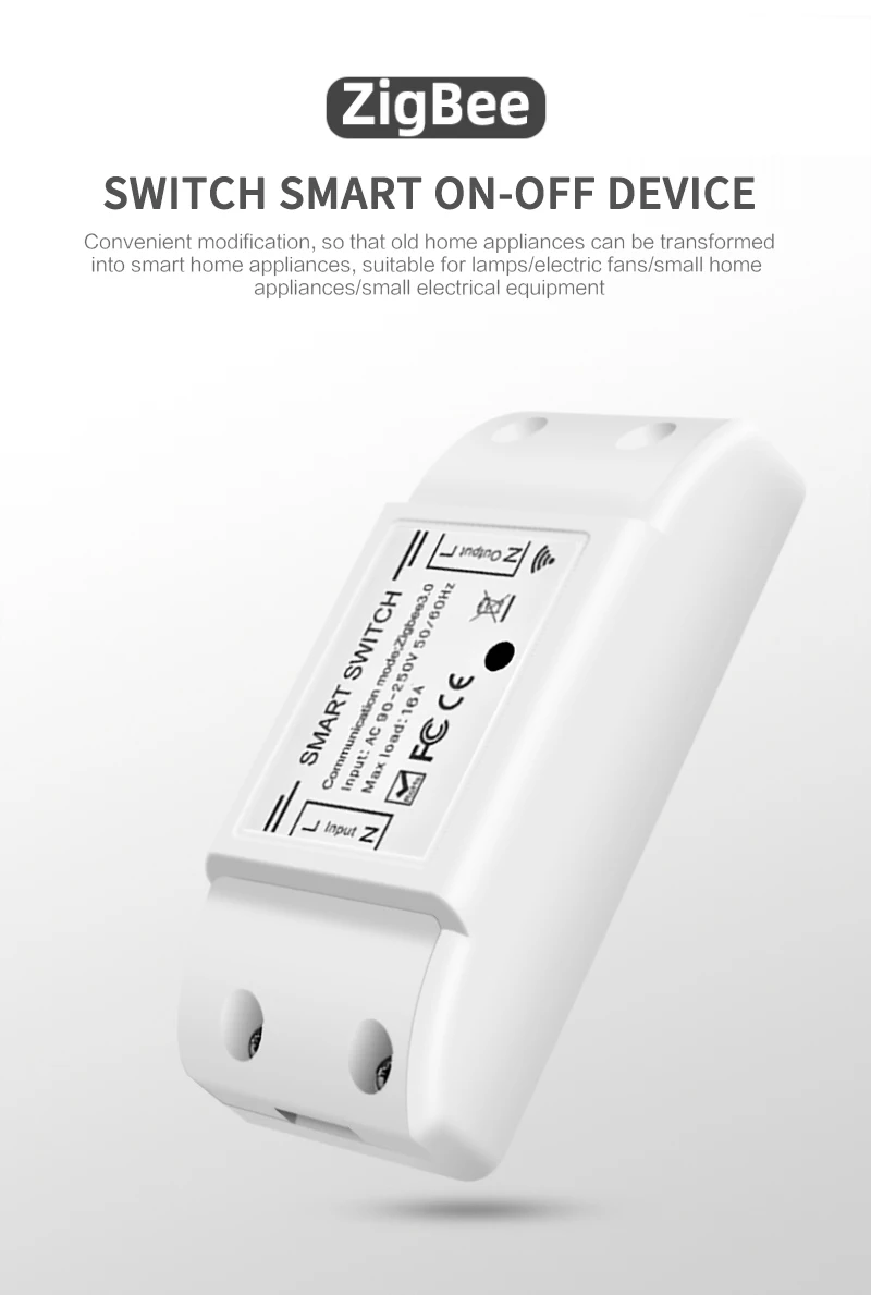Tuya Zigbee3.0 16A Smart Universal Relay Switch On/Off Switch Voice Control App Remote Control For Google Home Alexa Smart Home
Tuya Zigbee3.0 16A Smart Universal Relay Switch On/Off Switch Voice Control App Remote Control For Google Home Alexa Smart Home