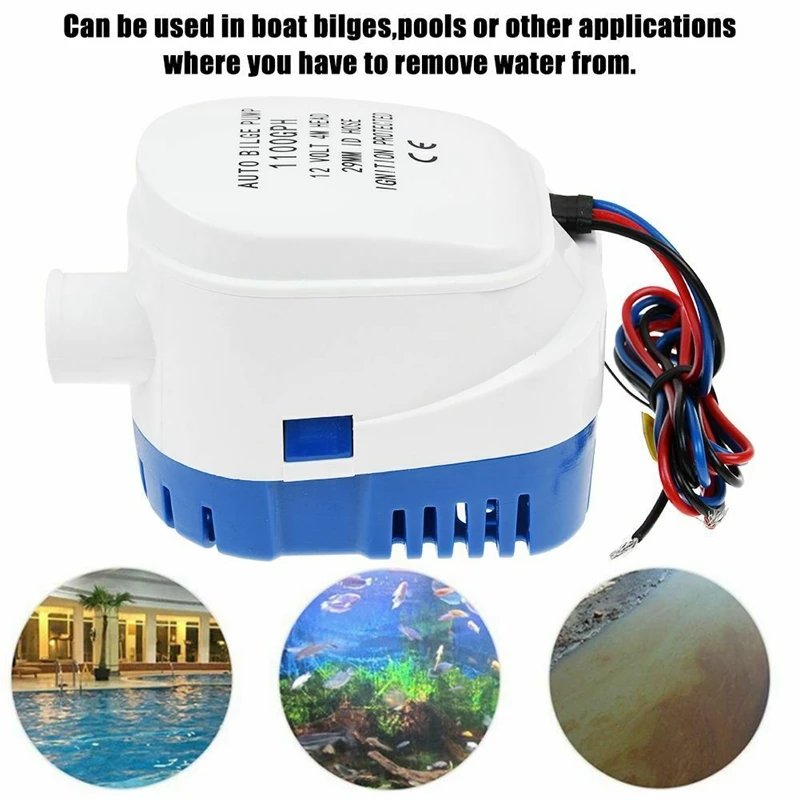 12V 1100GPH Marine Boat Automatic Bilge Water Pump RV Auto Submersible Pump
12V 1100GPH Marine Boat Automatic Bilge Water Pump RV Auto Submersible Pump