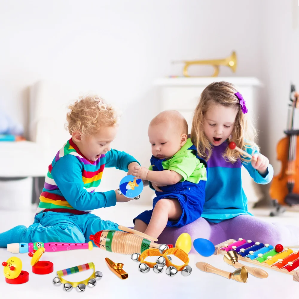 iBaseToy Percussion Set Kids Children Toddlers Musical Toys Band Rhythm Kit Instruments for Preschool Educational Tools (23pcs)
iBaseToy Percussion Set Kids Children Toddlers Musical Toys Band Rhythm Kit Instruments for Preschool Educational Tools (23pcs)