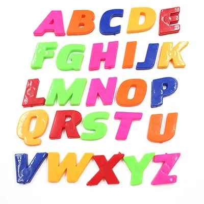26 шт. DIY наклейки с цифрами букв A Z Обучающие 3D английским алфавитом детские