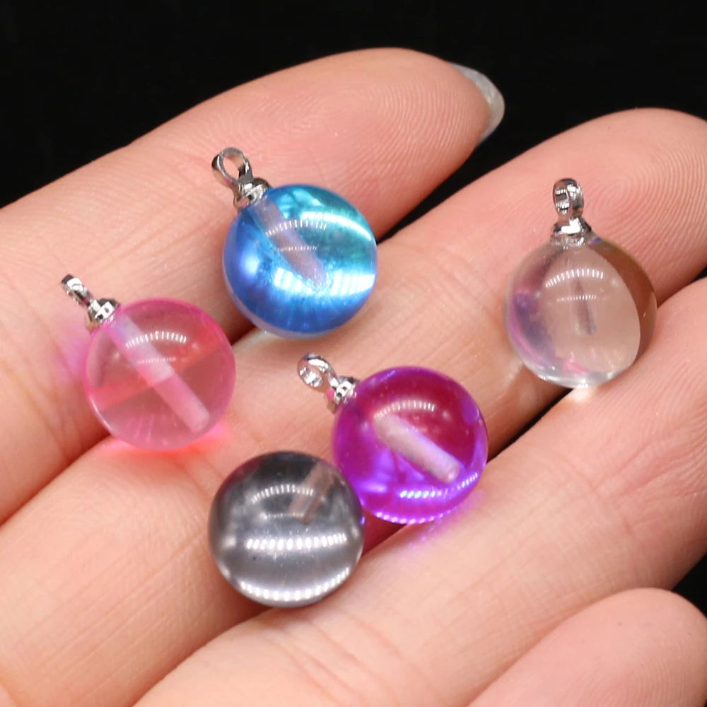 5PCS Natural Semi-precious Stones Pendant Mix-color Round Ball DIY for Jewelry Making Necklaces Accessories
5PCS Natural Semi-precious Stones Pendant Mix-color Round Ball DIY for Jewelry Making Necklaces Accessories