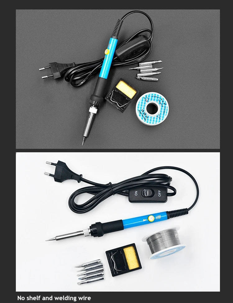 110/220V US EU UK Electric Soldering Iron Gun Adjustable Temperature 60W Welding Set Tool Kit Iron Set Welding Repair Hand Tool
110/220V US EU UK Electric Soldering Iron Gun Adjustable Temperature 60W Welding Set Tool Kit Iron Set Welding Repair Hand Tool