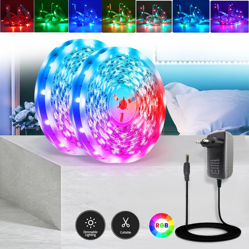 NIMIMOON WIFI LED Strip Lights 20M RGB 2835 SMD Flexible Ribbon Waterproof RGB LED Light 5M 10M Tape Diode DC 12V Control
NIMIMOON WIFI LED Strip Lights 20M RGB 2835 SMD Flexible Ribbon Waterproof RGB LED Light 5M 10M Tape Diode DC 12V Control