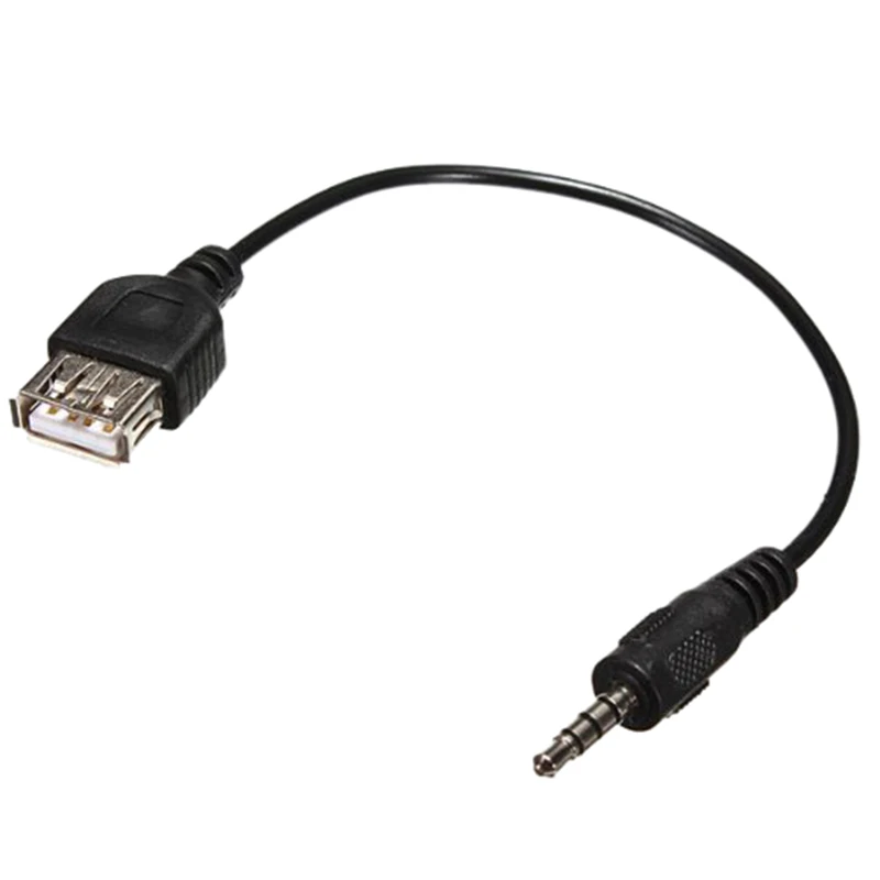USB Sync Audio Earphone Jack Cable for Mini Electronic Devices with DC 3.5mm Plug, Black
USB Sync Audio Earphone Jack Cable for Mini Electronic Devices with DC 3.5mm Plug, Black