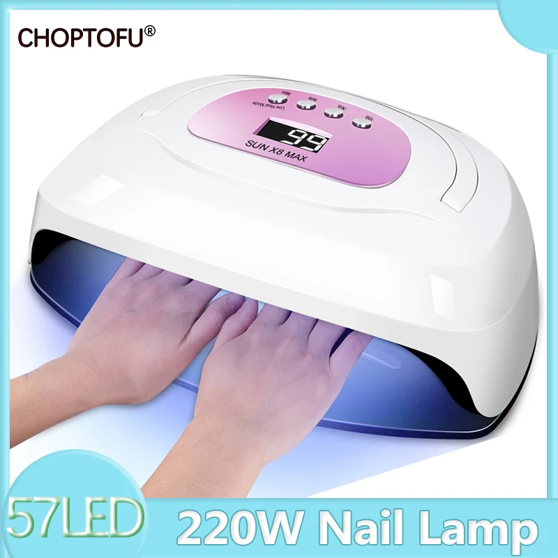 SUN X8 Max Large Space Lamp For Drying Nails Powerful 220W 57LED UV Lamp Upgrade Quick Dry Nail Lamp Professional Nail Dryer
SUN X8 Max Large Space Lamp For Drying Nails Powerful 220W 57LED UV Lamp Upgrade Quick Dry Nail Lamp Professional Nail Dryer