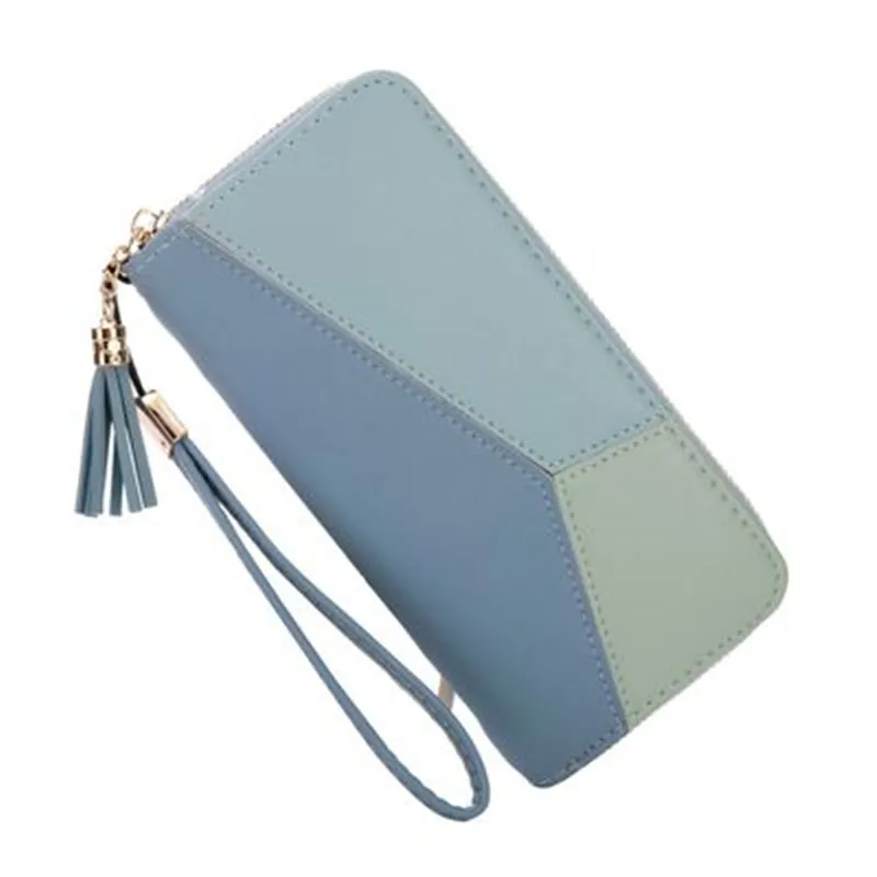 Blue Clutch Women'S Long Korean-Style Contrasting Color Panel Zip Tassled Large-Volume Wallet Mobile Phone
Blue Clutch Women'S Long Korean-Style Contrasting Color Panel Zip Tassled Large-Volume Wallet Mobile Phone
